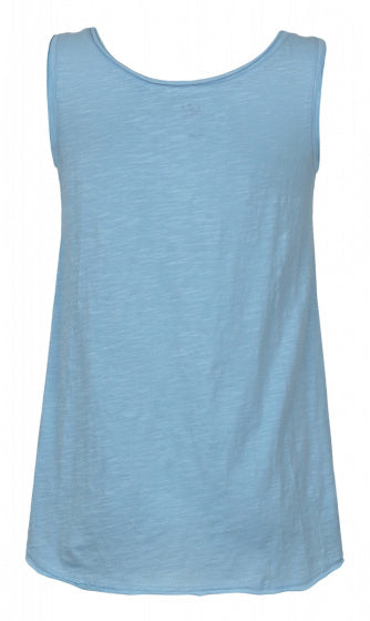 tanktop Sivius dames katoen blauw mt 36