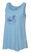 tanktop Sivius dames katoen blauw mt 34