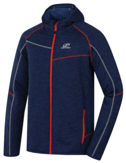 vest Derron heren polyester/elastaan blauw/rood mt S