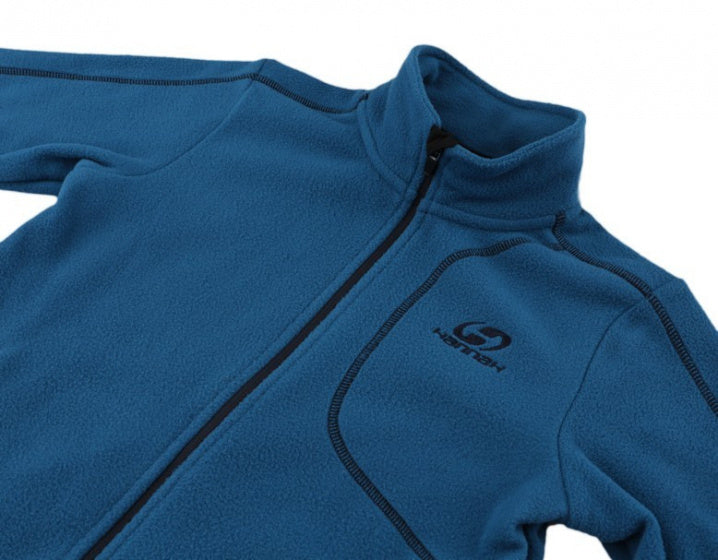 vest Hobart jongens fleece/polyester blauw maat 140