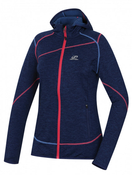 Hannah Vest Sidra dames polyester/elastaan blauw mt 36