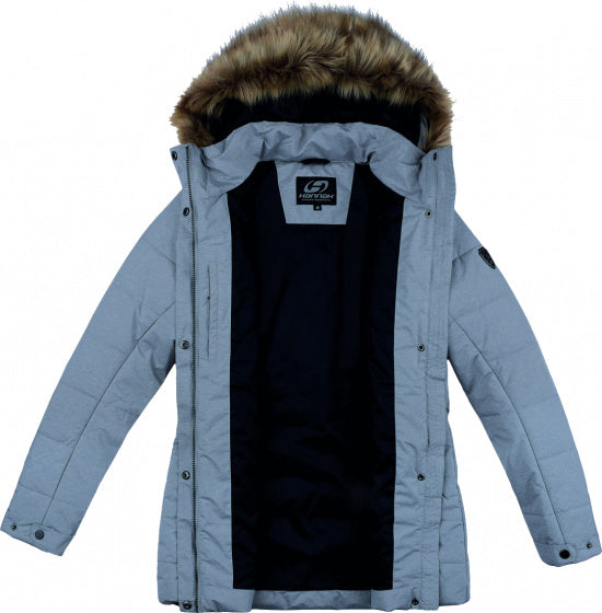 winterjas Mona dames polyester blauwgrijs mt 36