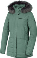 winterjas Mona dames polyester lichtgroen mt 36
