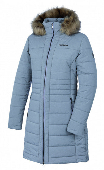 winterjas Ree dames polyester blauwgrijs maat 34