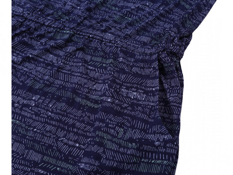 zomerjurk Zanziba dames katoen/elastaan donkerblauw mt 34