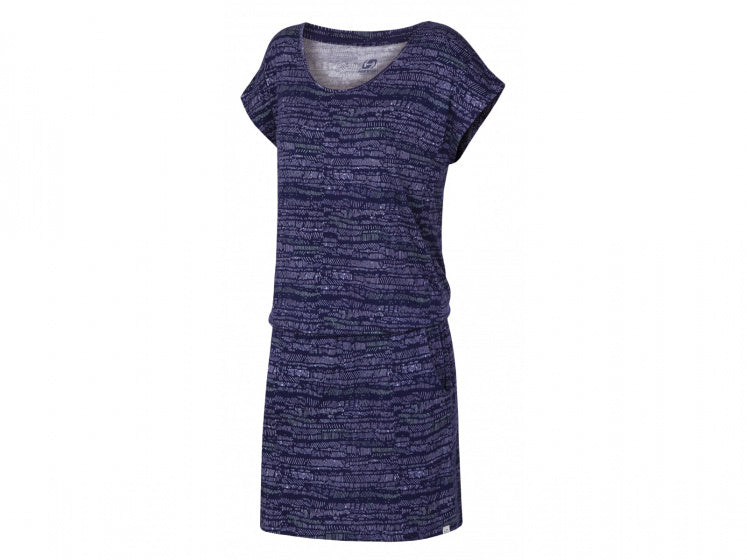 zomerjurk Zanziba dames katoen/elastaan donkerblauw mt 42