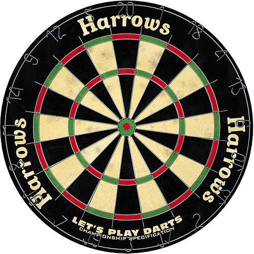 Harrows - let's play darts bristle board