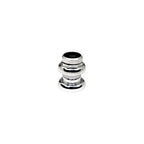 headset 1 inch silver