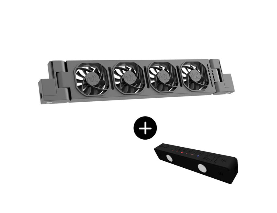 Heatfan 4 - radiatorventilator solo - zwart + touch sensor