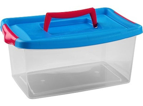 opbergbox Mhega 13 liter 40 x 26,8 x 19 cm blauw