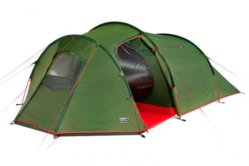 High peak tunneltent goshawk 4.0 400 x 230 x 140 cm - groen - 4 persoons