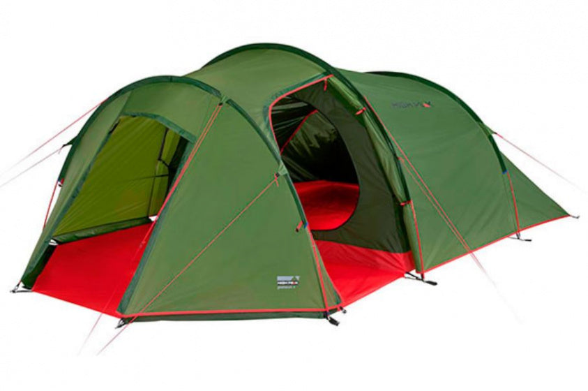 High peak tunneltent goshawk 4.0 400 x 230 x 140 cm - groen - 4 persoons