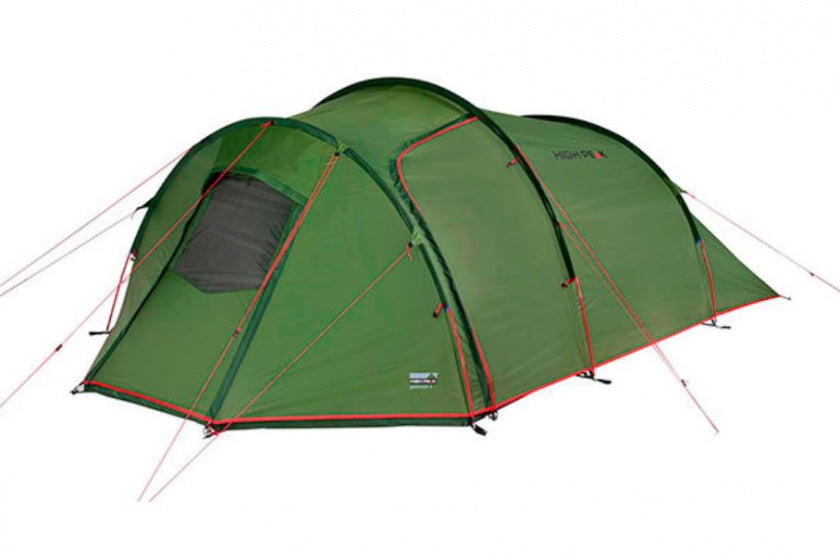 High peak tunneltent goshawk 4.0 400 x 230 x 140 cm - groen - 4 persoons