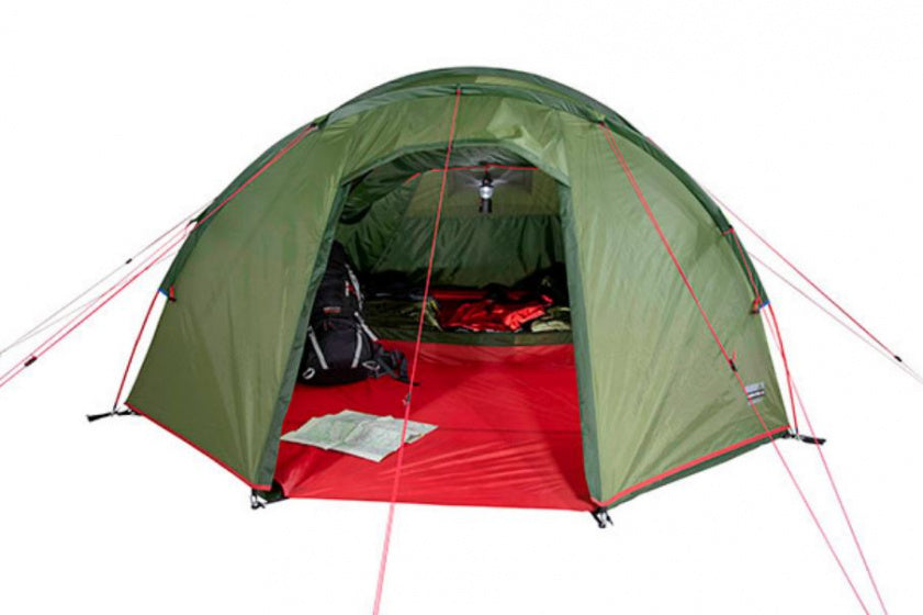 High peak tunneltent goshawk 4.0 400 x 230 x 140 cm - groen - 4 persoons