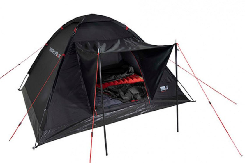 High peak Koepeltent Beaver 3-persoons 200 x 180 x 120 cm zwart