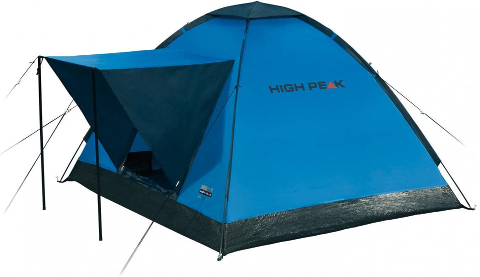 High peak Koepeltent Beaver 3-persoons 200 x 180 x 120 cm blauw