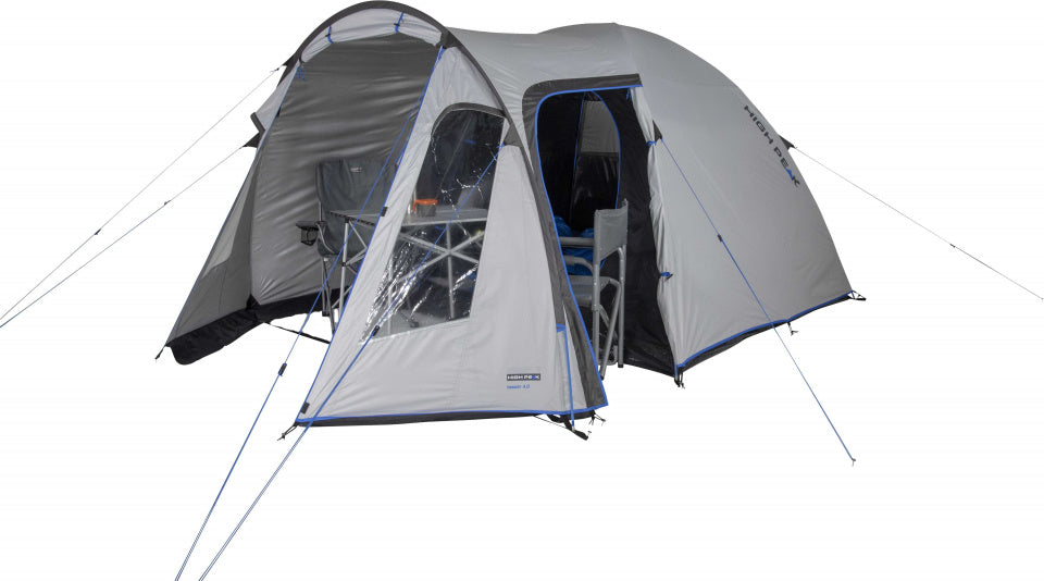 High peak Koepeltent Tessin 4-persoons 370 x 240 x 170 cm grijs