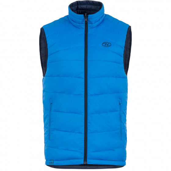 Highlander Bodywarmer Reversible heren nylon blauw maat XS