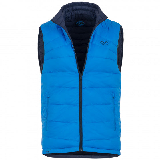 Highlander Bodywarmer Reversible heren nylon blauw maat XS