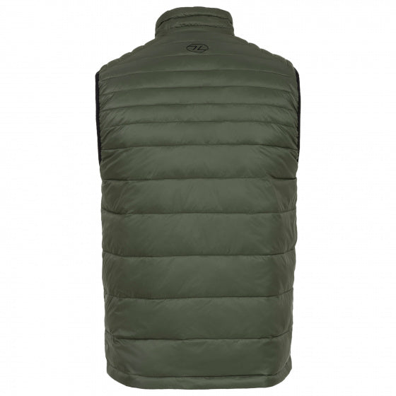 bodywarmer Reversible heren nylon groen/zwart maat XS