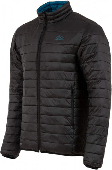 outdoorjas Coll heren nylon zwart/petrol maat S