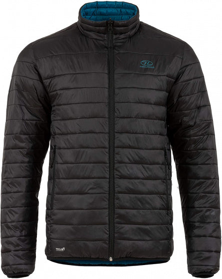 outdoorjas Coll heren nylon zwart/petrol maat S
