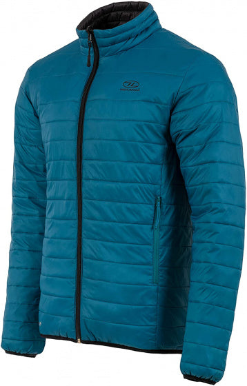 outdoorjas Coll heren nylon zwart/petrol maat S