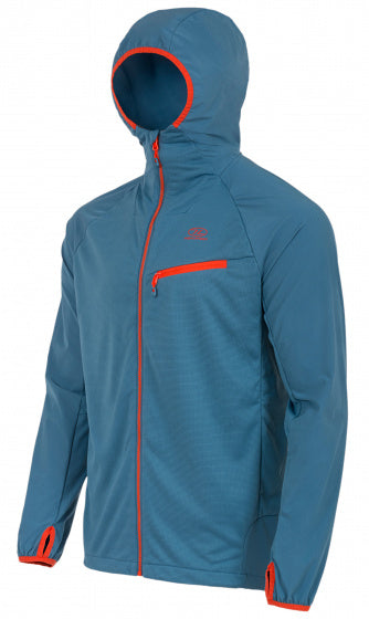 outdoorjas Hirta Hybrid heren nylon blauw maat M
