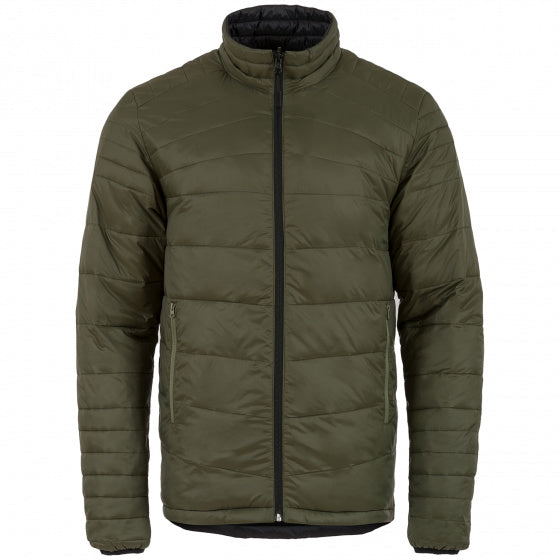 outdoorjas Reversible heren olijfgroen/zwart maat XS