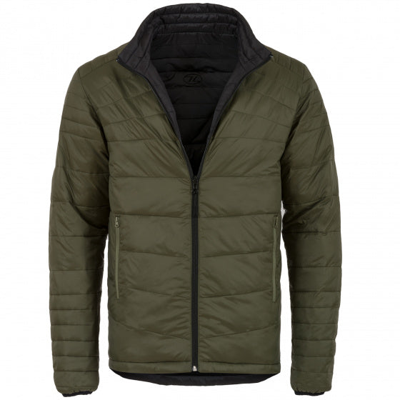 outdoorjas Reversible heren olijfgroen/zwart maat XL