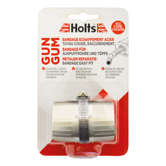 Holts reparatieset gum gum flexiwrap 12,2 cm staal zilver