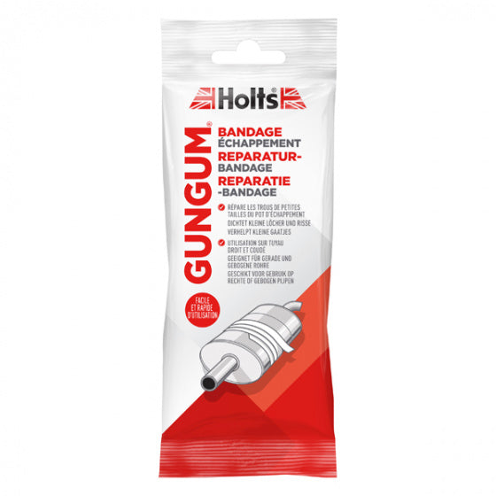 Holts gun gum uitlaat bandage 110 cm - herstelt barsten en gaten - rood