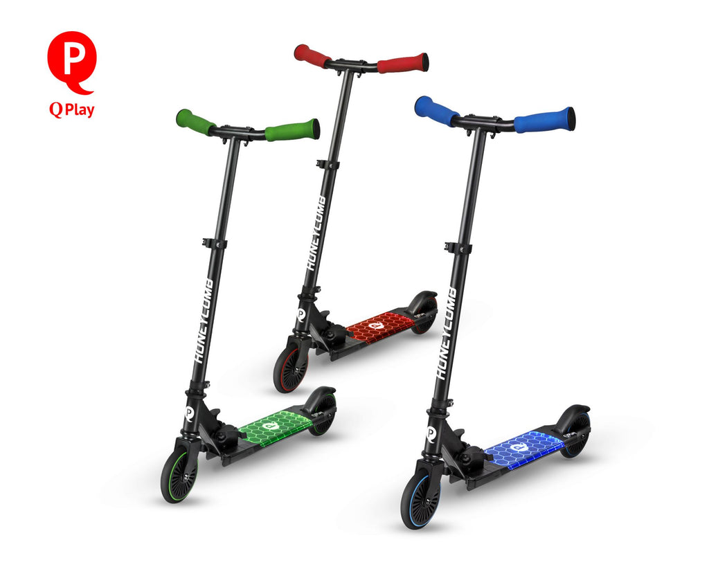 QPlay Honeycomb Step - Kinderen - Groen - Met Led Verlichting - Stunt Step