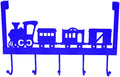 deurhanger kapstok trein blauw 28x31x9cm 5haaks