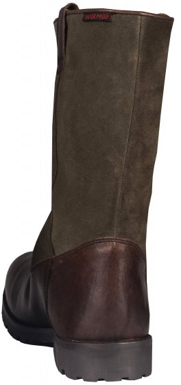 outdoorlaarzen Cornwall unisex kort bruin/groen maat 36