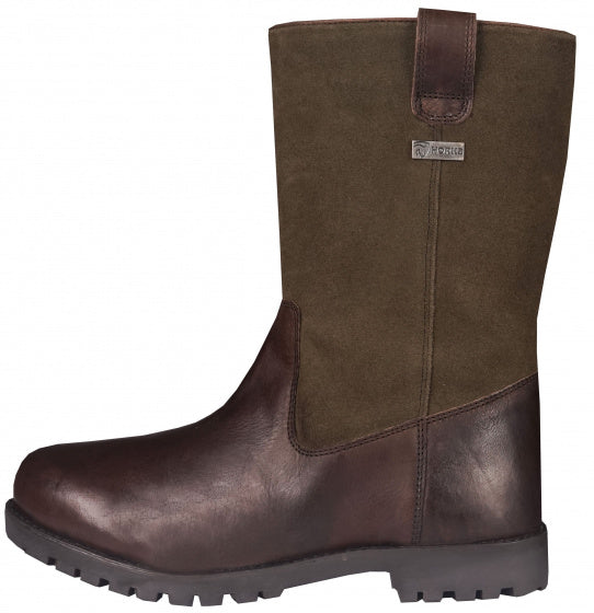 outdoorlaarzen Cornwall unisex kort bruin/groen maat 36
