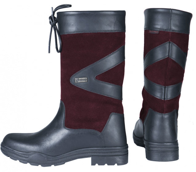 outdoorlaarzen Greenwich kort unisex bordeaux/blauw mt 40