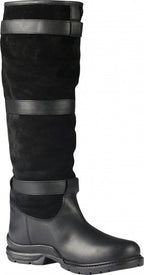 outdoorlaarzen Highlander leer/bont/suède zwart maat 45