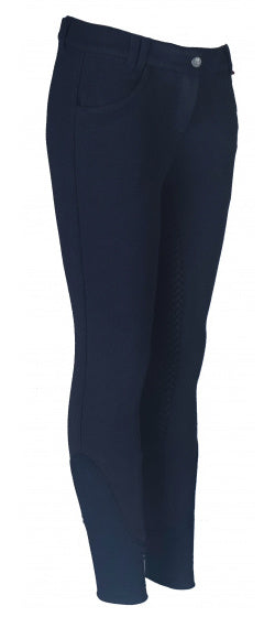 paardrijbroek Annika junior katoen/siliconen navy mt 146