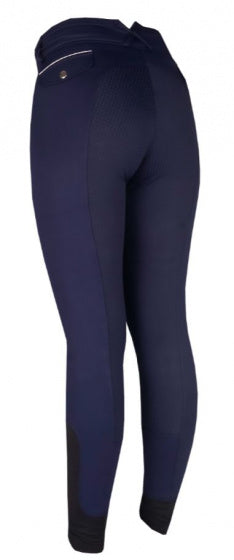 paardrijbroek Cool dames nylon/aqua-X blauw maat 44