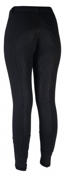 paardrijbroek D-Annika dames katoen/siliconen zwart mt 56