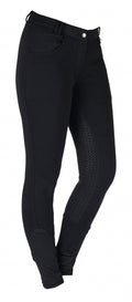 paardrijbroek D-Annika dames katoen/siliconen zwart mt 38