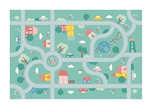 verkeerskleed ultrazacht 130 x 180 cm mint