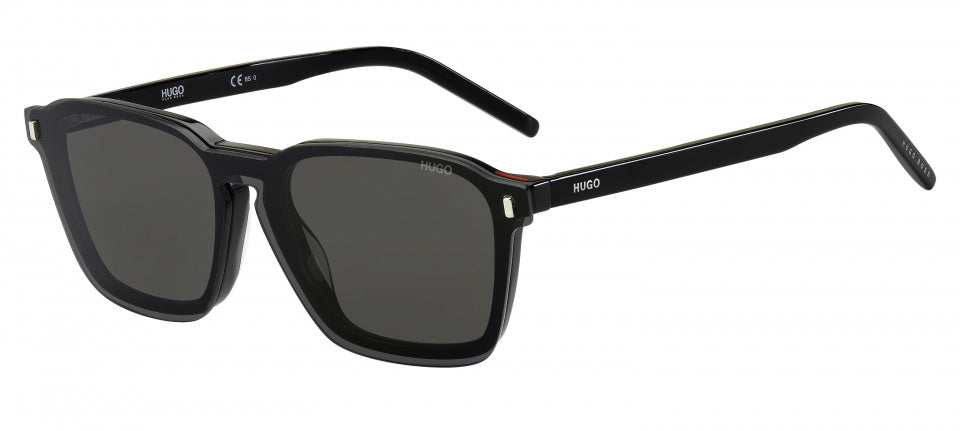 zonnebril 1110/CS clip-on heren cat. 3 vierkant zwart