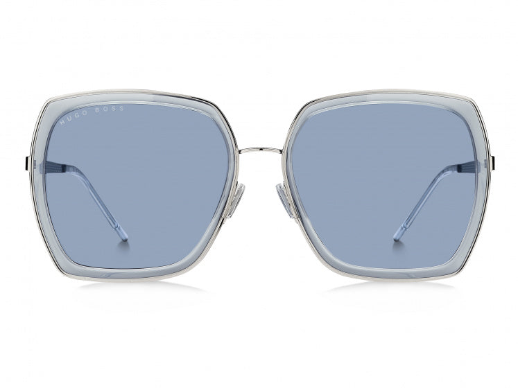 zonnebril dames rechthoekig cat. 2 blauw/grijs (1208/S)