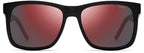 zonnebril HG 1068/S heren 57 mm zwart/rood