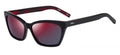 zonnebril HG 1077/S UYY/AO dames cat.3 cat-eye zwart