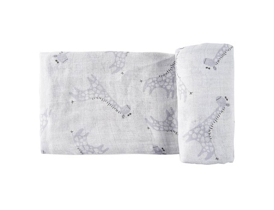 Happybear hydrofiele doek - blue giraffe