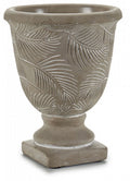 bloempot 16 x 13 cm steen donkergrijs