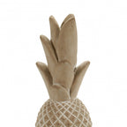 beeld ananas 38 x 12 x 12 cm steen bruin